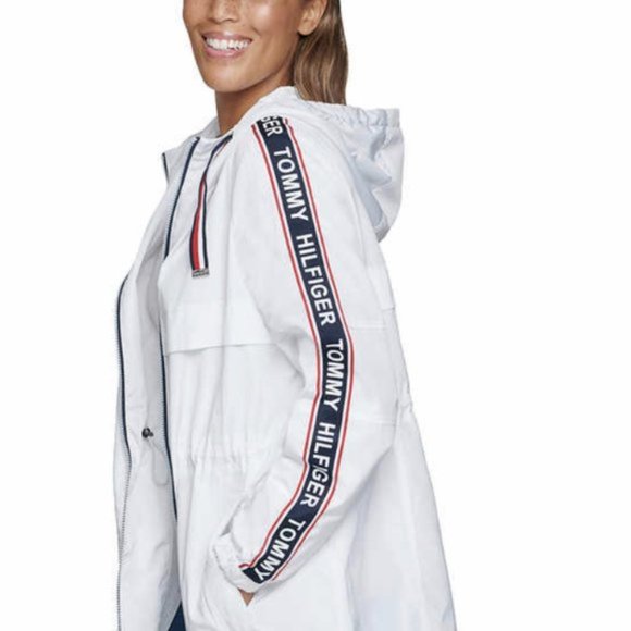 Tommy Hilfiger Ladies Windbreaker Rain Jacket Coat - Picture 7 of 14